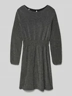 Sukienki - Sukienka midi o taliowanym kroju z efektowną przędzą model ‘QUEEN’ - miniaturka - grafika 1