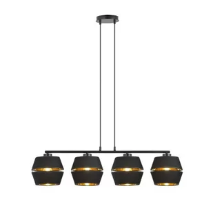 Dekoracyjna lampa wisząca ze złotym akcentem 1183/4 z serii PIANO - Lampy sufitowe - miniaturka - grafika 1