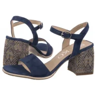 Sandały damskie - Sandały Granatowe 7VG30_T3 __4P (RY1070-a) Ryłko - miniaturka - grafika 1