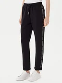 Spodnie sportowe damskie - Liu Jo Spodnie dresowe TF5093 J4616 Czarny Regular Fit - miniaturka - grafika 1