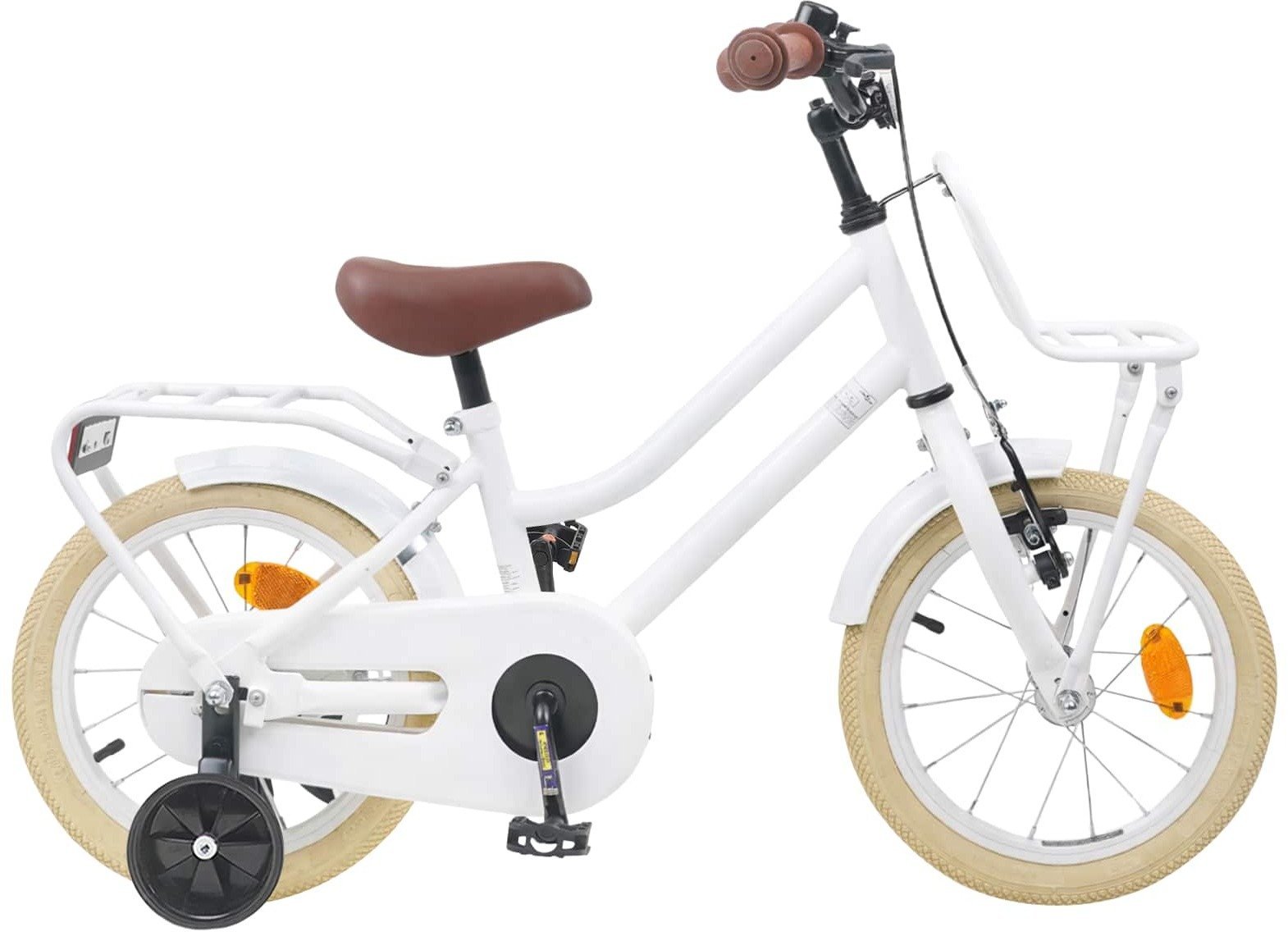 vidaXL vidaXL Rower Dziecięcy 16 Cali dla dzieci w wieku 4-6 lat Biały