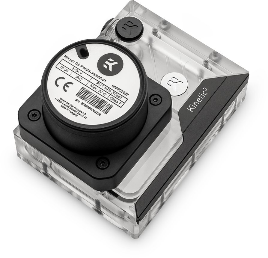 EK Water Blocks EK Water Blocks EK-Quantum Kinetic3 FLT D5 PWM Ausgleichsbehlter-Pumpen-Kombination - 92mm, D-RGB, Acryl 3831109880692