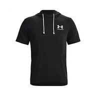 Bluzy męskie - Under Armour Rival Terry męska bluza z kapturem z krótkim rękawem - miniaturka - grafika 1