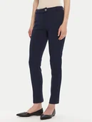 Spodnie damskie - Rinascimento Chinosy CFC0126226003 Granatowy Slim Fit - miniaturka - grafika 1