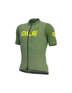 Koszulki rowerowe - Alé Koszulka rowerowa męska Alé Cycling Solid Cross zielona L21120462 - grafika 1