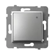 Wyłączniki światła i elektryczne - Ospel Łącznik krzyżowy Srebrny Aria - ŁP-4U/m/18 - miniaturka - grafika 1