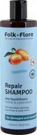 Odżywki do włosów - Odżywka do włosów regenerująca uszkodzenia "Rokitnik" Folk&Flora 400ml - miniaturka - grafika 1