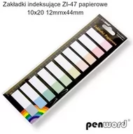 Zakładki do książek - Zakładki indeksujące 12x44mm 10x20szt papierowe - Penword - miniaturka - grafika 1