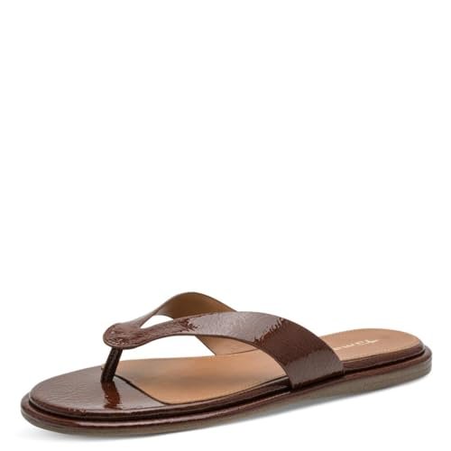 Tamaris Japonki damskie brązowe (BROWN Patent), 40