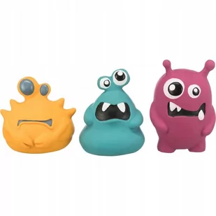 Trixie Gryzaki potworki, dla psa, lateks, 10-12 cm, różne kolory, z dźwiękiem, 6szt/opak - Zabawki dla psów - miniaturka - grafika 1