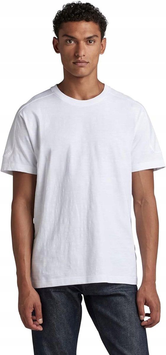 G Star Raw Męski T-Shirt Biały z Nadrukiem XL Żtb