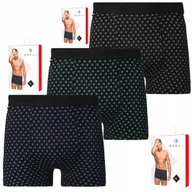 Majtki męskie - Bokserki Męskie Bawełniane Gładkie KLASYCZNE Z LOGO MORAJ ZESTAW 3-PAK XXL - miniaturka - grafika 1