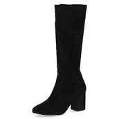 Botki damskie - Caprice Damskie 9-25526-41 sznurowane botki na obcasie, czarne, 36 EU, czarny, 36 EU - miniaturka - grafika 1