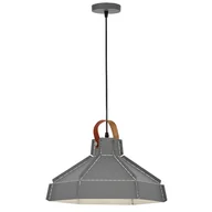 Lampy sufitowe - LAMPA SUFITOWA WISZĄCA LOFT SZARA CONA W1 - miniaturka - grafika 1