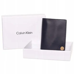 Calvin klein portfel męski ck icon covered black - Portfele - miniaturka - grafika 1