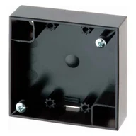 Gniazdka elektryczne - Hager Polo Integro Flow Puszka natynkowa pojedyncza płaska antracyt połysk 911522525 911522525 - miniaturka - grafika 1