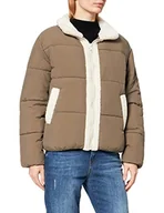 Kurtki damskie - VERO MODA Vmchat Short Jacket Ga kurtka damska, Bungee Cord/Szczegóły: oatmeal Teddy, S - miniaturka - grafika 1