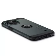 Etui i futerały do telefonów - Etui Spigen Tough Armor MagSafe z podstawką na iPhone 15 Pro Max - zielone - miniaturka - grafika 1