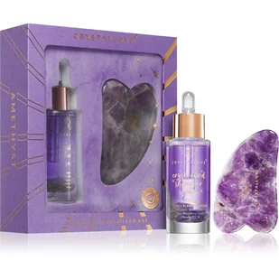 Crystallove Serum do twarzy z ametysem 30ml + Płytka do masażu gua sha - Serum do twarzy - miniaturka - grafika 1