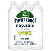 Woda - Żywiec Zdrój Naturals Napój niegazowany z delikatną nutą limonki i mięty 6 x 1,2 l - miniaturka - grafika 1