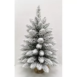 Choinka ośnieżona w jutowym worku 60 cm - Choinki - miniaturka - grafika 1