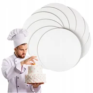 Dodatki do ciast w proszku - PODKŁAD POD TORT OKRĄGŁY 28CM 10SZT HDF PODKŁADKI SZTYWNY BEZZAPACHOWY - miniaturka - grafika 1