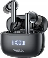 Słuchawki - Słuchawki Yesido yesido Słuchawki TWS23 ANC LED BT 5.3 BLACK / CZARNY - miniaturka - grafika 1