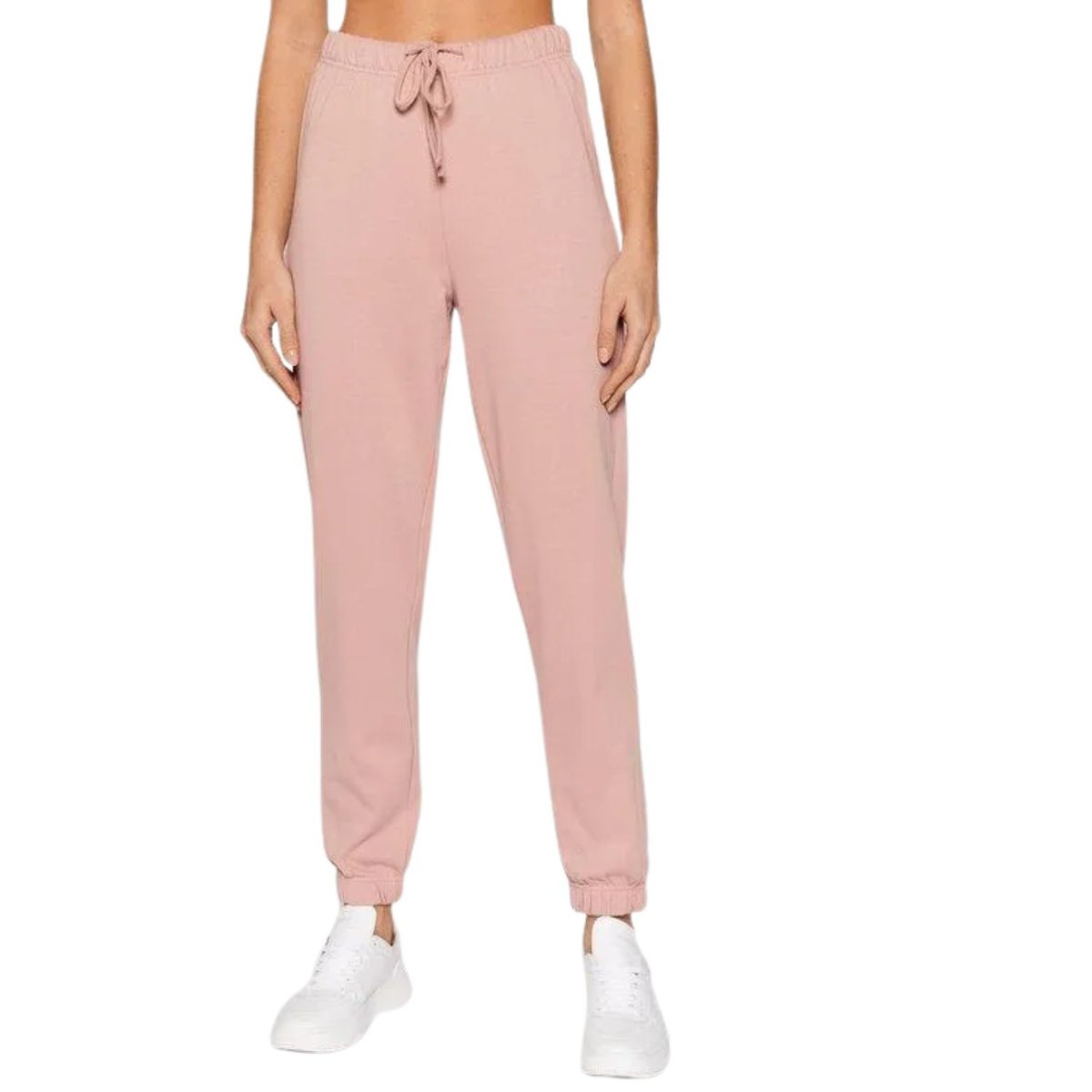 Spodnie damskie Vero Moda dresowe ocieplane różowy -M