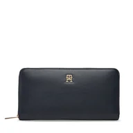 Portfele - Duży Portfel Damski Tommy Hilfiger Th Icon Lrg Za AW0AW17744 Granatowy - miniaturka - grafika 1