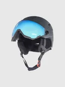 Kaski narciarskie - 4F Kask narciarski z goglami uniseks - szary XS/S (52-56CM) - miniaturka - grafika 1