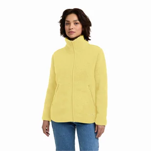 Damska kurtka polarowa Jack Wolfskin HIGH CURL JKT W lemon ice - XS - Kurtki damskie - miniaturka - grafika 1