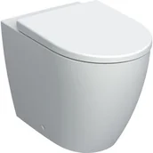 Miski WC - Geberit iCon miska WC stojąca lejowa Rimfree z deską sedesową biały-alpin/biały mat 502.383.JT.1 - miniaturka - grafika 1