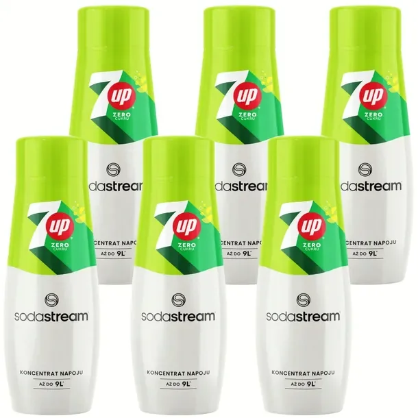 Koncentrat Syrop Do Saturatora Wody 7up Bez Cukru 440ml Sodastream 6szt