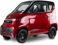 Skutery - Czterokołowiec lekki, skuter elektryczny zabudowany z dachem MICRO CAR BILI BIKE SIGMA 4 LIT LiFePO4 czerwony ciemne wnętrze - miniaturka - grafika 1