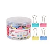 Spinacze i klipsy do papieru - Klipsy do akt Deli 25mm opakowanie 48 sztuk mix kolorów - miniaturka - grafika 1