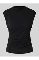 Koszulki i topy damskie - T-shirt z marszczeniami model LYSA - YAS - miniaturka - grafika 1