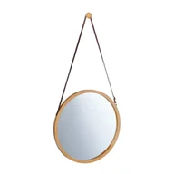 Lustra - relaxdays Lustro wiszące okrągłe z bambusową ramą - miniaturka - grafika 1