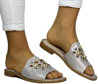 Klapki i japonki damskie - Klapki Komfortowe S.Barski KV27-063 Beige - S.BARSKI - miniaturka - grafika 1