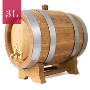 Beczka Dębowa 3L - Domowy wyrób alkoholu - miniaturka - grafika 1