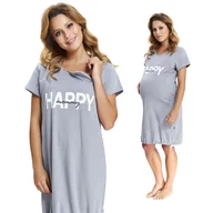 Piżamy ciążowe - Doctor Nap, Koszula nocna, ciążowa w napisy, TCB 9504 - miniaturka - grafika 1