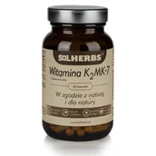 Suplementy naturalne - SOLHERBS (suplementy) WITAMINA K2 MK7 60 KAPSUŁEK (200 mcg) - SOLHERBS - miniaturka - grafika 1