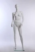 Manekiny wystawowe - Manekin EH15-6 piękna stojąca kobieta abstrakcyjna biały lakier matowy - miniaturka - grafika 1
