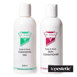 Dr Michaels Dr Michaels Zestaw Łuszczyca Głowy ZESTAW Odżywka 200 ml + Żel 200 ml - Zestawy kosmetyków damskich - miniaturka - grafika 1