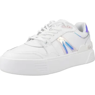 Tenisówki Lacoste Model L002 Evo Leather Kolor Biały - Buty trekkingowe damskie - miniaturka - grafika 1