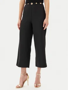 ARTIGLI Spodnie materiałowe ACPA000746 Czarny Regular Fit - Spodnie damskie - miniaturka - grafika 1