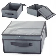 Pokrowce na ubrania - Pudło pojemnik duży organizer pojemny do przechowywania pościeli 30x30x15 - miniaturka - grafika 1