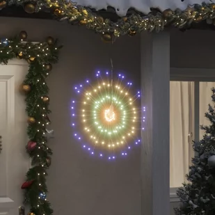 Ozdoby świąteczne ze 140 lampkami LED, 2 szt., kolorowe, 17 cm  Lumarko! - Ozdoby bożonarodzeniowe - miniaturka - grafika 1