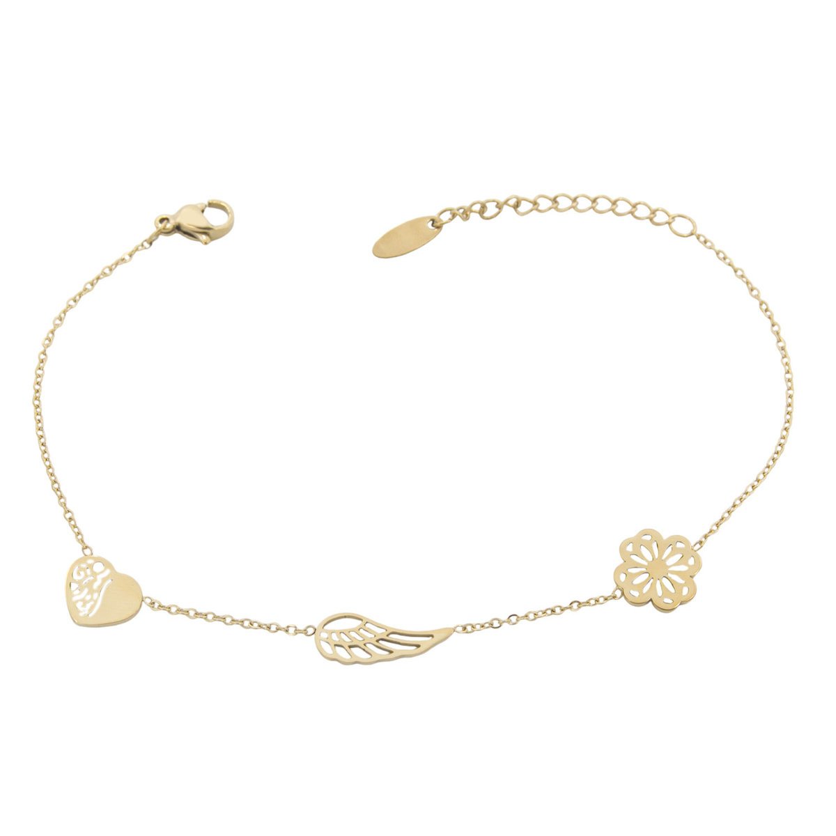 Bransoletka celebrytka stal chirurugiczna potrojna