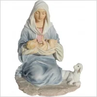 Maryja trzymająca małego Jezusa kolor Veronese WU75996AA - Dewocjonalia - miniaturka - grafika 1