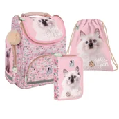 Zestawy szkolne - ZESTAW SZKOLNY 3-ELEMENTÓW CLEO&FRANK 45 KOTEK CAT DERFORM - miniaturka - grafika 1